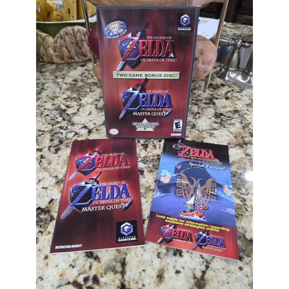 The Legend of Zelda: Ocarina of Time Master Quest GameCube Case +Manual Only